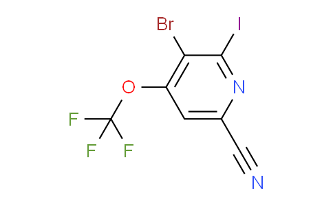 AM100405 | 1804647-34-4 | 3-Bromo-6-cyano-2-iodo-4-(trifluoromethoxy)pyridine