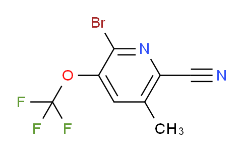 AM100467 | 1806171-81-2 | 2-Bromo-6-cyano-5-methyl-3-(trifluoromethoxy)pyridine