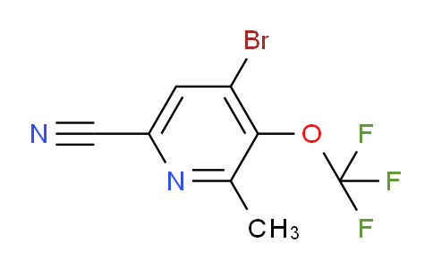 AM100486 | 1804541-55-6 | 4-Bromo-6-cyano-2-methyl-3-(trifluoromethoxy)pyridine