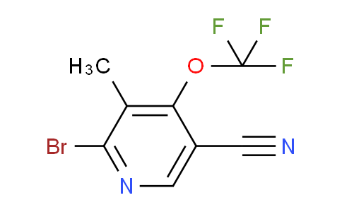 AM100496 | 1804541-39-6 | 2-Bromo-5-cyano-3-methyl-4-(trifluoromethoxy)pyridine