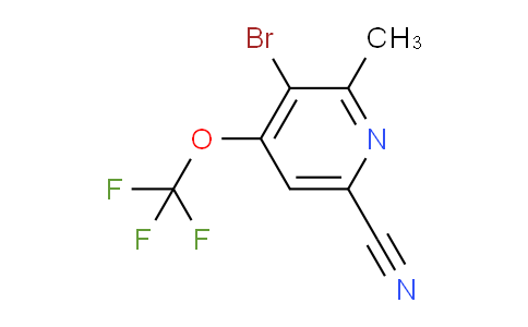 AM100497 | 1803524-56-2 | 3-Bromo-6-cyano-2-methyl-4-(trifluoromethoxy)pyridine