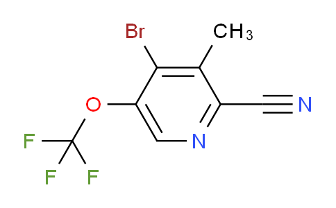 AM100523 | 1804648-21-2 | 4-Bromo-2-cyano-3-methyl-5-(trifluoromethoxy)pyridine