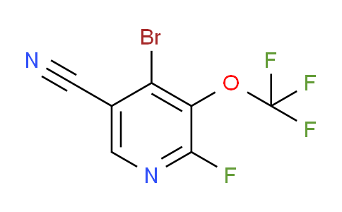 4-Bromo-5-cyano-2-fluoro-3-(trifluoromethoxy)pyridine