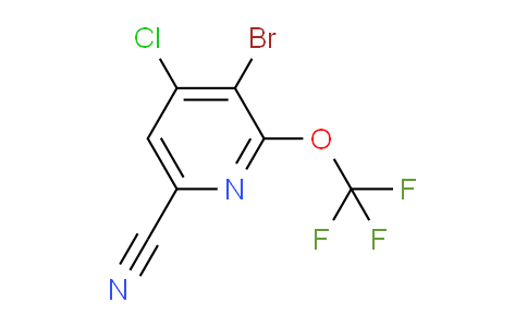3-Bromo-4-chloro-6-cyano-2-(trifluoromethoxy)pyridine
