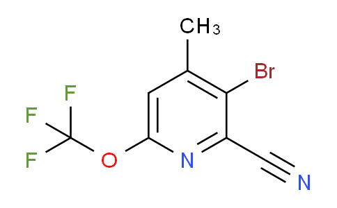 3-Bromo-2-cyano-4-methyl-6-(trifluoromethoxy)pyridine