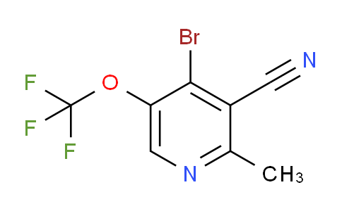 4-Bromo-3-cyano-2-methyl-5-(trifluoromethoxy)pyridine