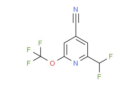 AM100772 | 1361733-12-1 | 4-Cyano-2-(difluoromethyl)-6-(trifluoromethoxy)pyridine