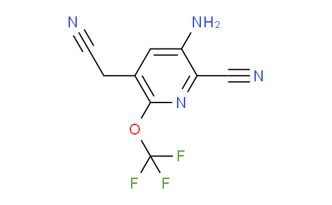 AM100836 | 1804375-66-3 | 3-Amino-2-cyano-6-(trifluoromethoxy)pyridine-5-acetonitrile