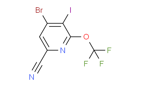 AM100863 | 1804593-33-6 | 4-Bromo-6-cyano-3-iodo-2-(trifluoromethoxy)pyridine