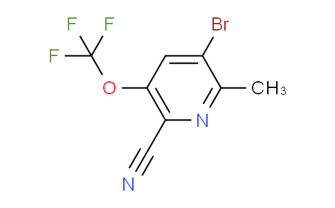 3-Bromo-6-cyano-2-methyl-5-(trifluoromethoxy)pyridine