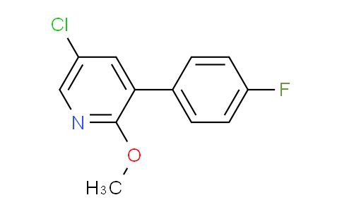 5-Chloro-3-(4-fluorophenyl)-2-methoxypyridine