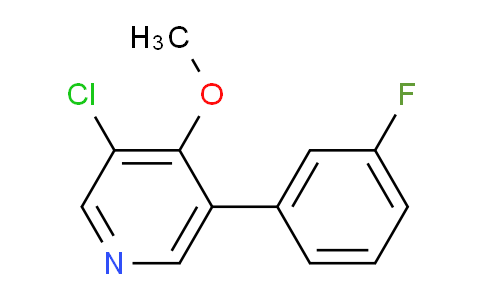 3-Chloro-5-(3-fluorophenyl)-4-methoxypyridine