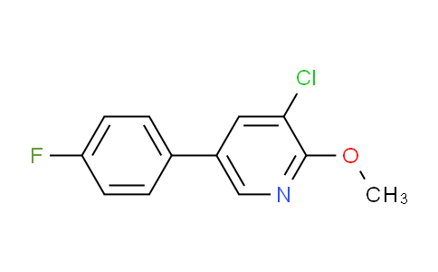 3-Chloro-5-(4-fluorophenyl)-2-methoxypyridine