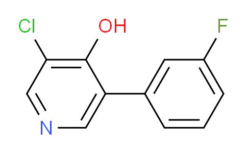 3-Chloro-5-(3-fluorophenyl)pyridin-4-ol