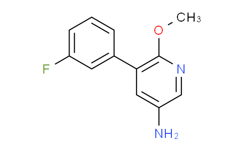 5-(3-Fluorophenyl)-6-methoxypyridin-3-amine