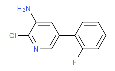 2-Chloro-5-(2-fluorophenyl)pyridin-3-amine