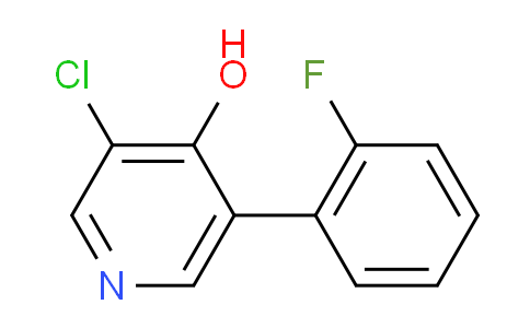 3-Chloro-5-(2-fluorophenyl)pyridin-4-ol