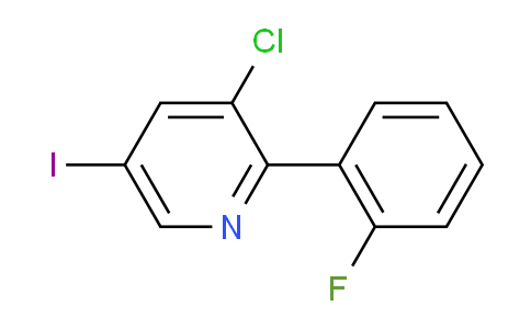 3-Chloro-2-(2-fluorophenyl)-5-iodopyridine