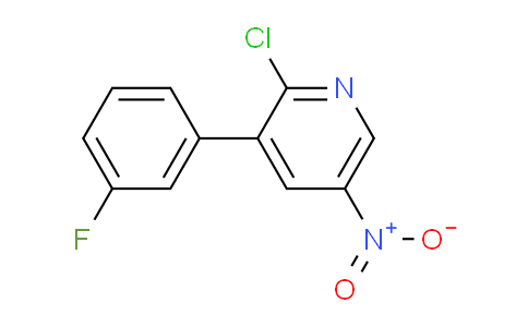 2-Chloro-3-(3-fluorophenyl)-5-nitropyridine