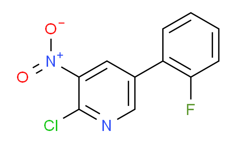 2-Chloro-5-(2-fluorophenyl)-3-nitropyridine