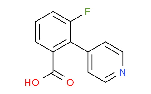 3-Fluoro-2-(pyridin-4-yl)benzoic acid