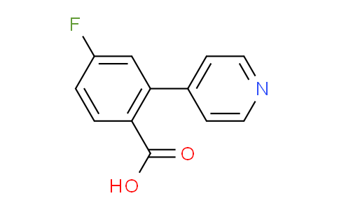 4-Fluoro-2-(pyridin-4-yl)benzoic acid