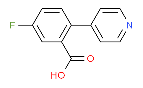5-Fluoro-2-(pyridin-4-yl)benzoic acid