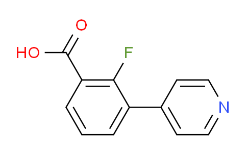 2-Fluoro-3-(pyridin-4-yl)benzoic acid