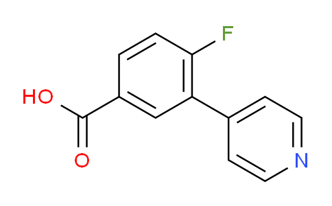 4-Fluoro-3-(pyridin-4-yl)benzoic acid