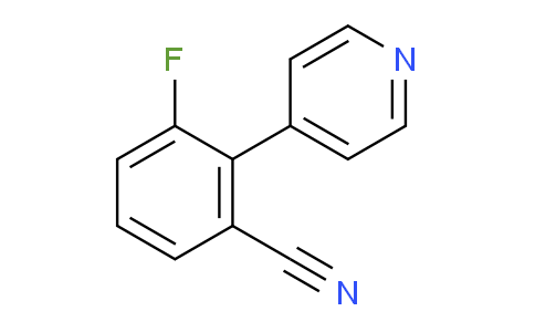 3-Fluoro-2-(pyridin-4-yl)benzonitrile