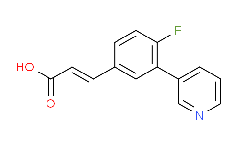 (E)-3-(4-Fluoro-3-(pyridin-3-yl)phenyl)acrylic acid