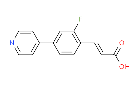 (E)-3-(2-Fluoro-4-(pyridin-4-yl)phenyl)acrylic acid