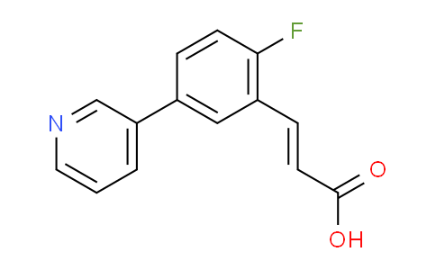 (E)-3-(2-Fluoro-5-(pyridin-3-yl)phenyl)acrylic acid