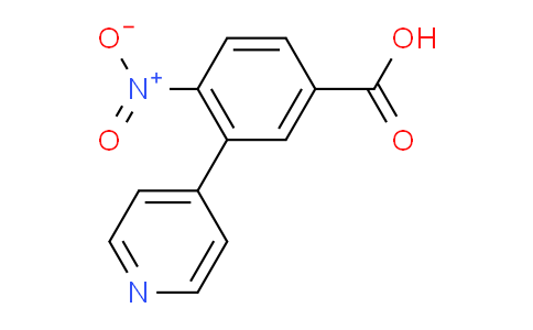 4-Nitro-3-(pyridin-4-yl)benzoic acid