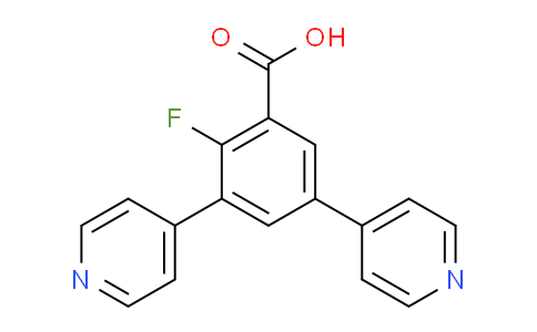 2-Fluoro-3,5-di(pyridin-4-yl)benzoic acid