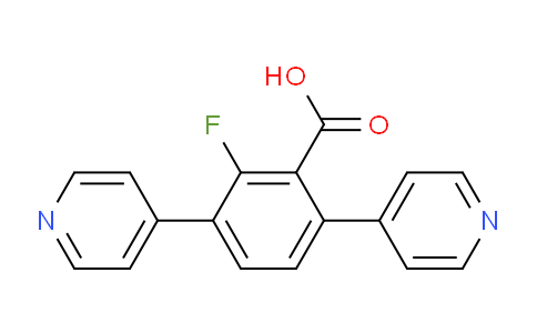 2-Fluoro-3,6-di(pyridin-4-yl)benzoic acid