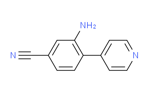 3-Amino-4-(pyridin-4-yl)benzonitrile