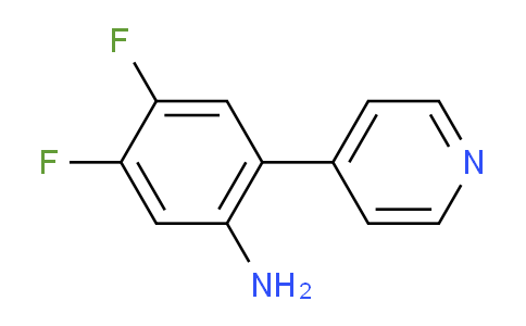 4,5-Difluoro-2-(pyridin-4-yl)benzenamine