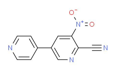 3-Nitro-5-(pyridin-4-yl)picolinonitrile