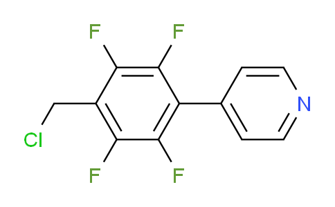 4-(4-(Chloromethyl)-2,3,5,6-tetrafluorophenyl)pyridine