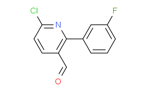 6-Chloro-2-(3-fluorophenyl)nicotinaldehyde