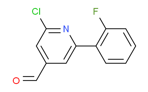 2-Chloro-6-(2-fluorophenyl)isonicotinaldehyde