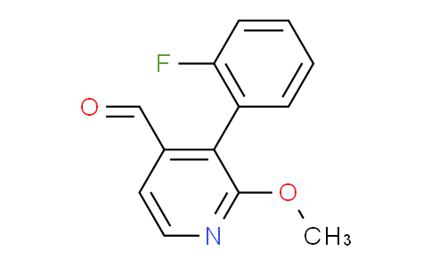 3-(2-Fluorophenyl)-2-methoxyisonicotinaldehyde