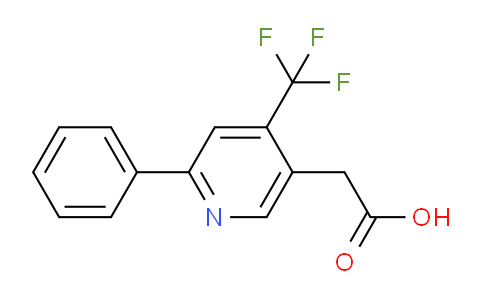 2-Phenyl-4-(trifluoromethyl)pyridine-5-acetic acid