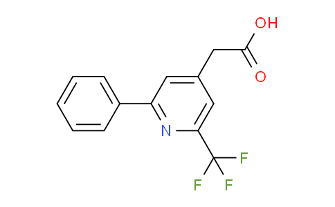 2-Phenyl-6-(trifluoromethyl)pyridine-4-acetic acid