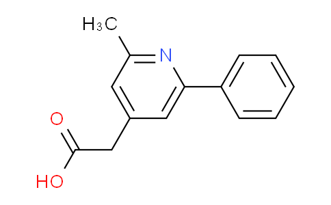 2-Methyl-6-phenylpyridine-4-acetic acid