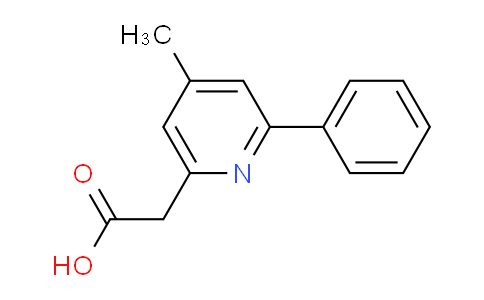 4-Methyl-2-phenylpyridine-6-acetic acid
