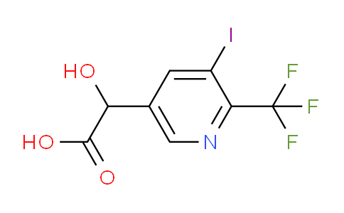 2-(3-Iodo-2-(trifluoromethyl)pyridin-5-yl)-2-hydroxyacetic acid