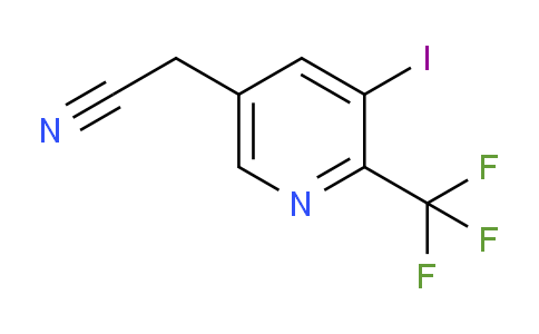3-Iodo-2-(trifluoromethyl)pyridine-5-acetonitrile
