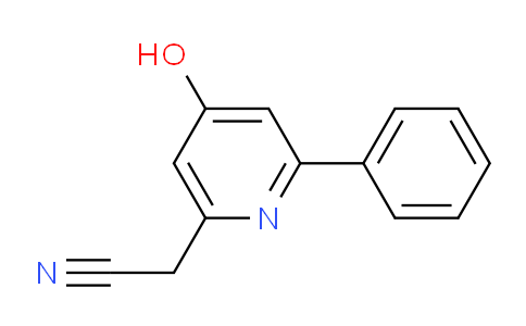 4-Hydroxy-2-phenylpyridine-6-acetonitrile